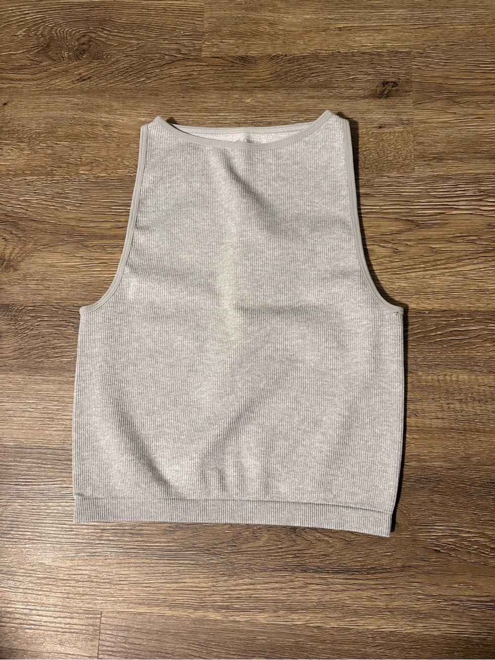 Streetwear Society Light Gray High-Neck Knit Tank